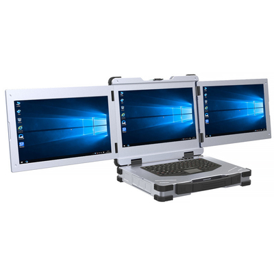 주문 3개의 스크린 감시자 어려운 노트북 컴퓨터 군 15.6 인치 online manufacture