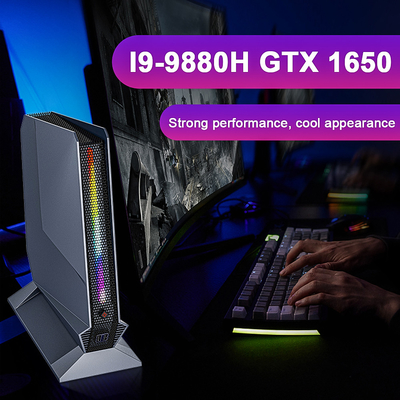 Win10 헌신적 1650년 4GB 비디오 카드와 슈퍼 I9 9880H 9번째 게임 작은 데스크탑 컴퓨터 Pc