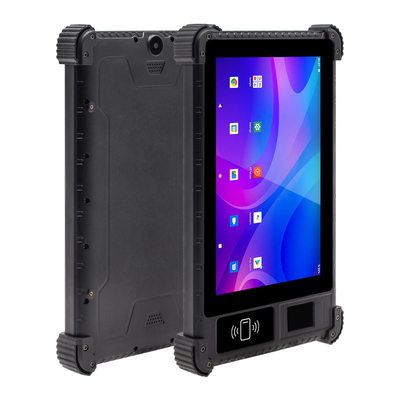 울퉁불퉁한 보안 생체인식 지문 Nfc 르프드 터치 스크린 OEM 태블릿 PC 8 인치 4G