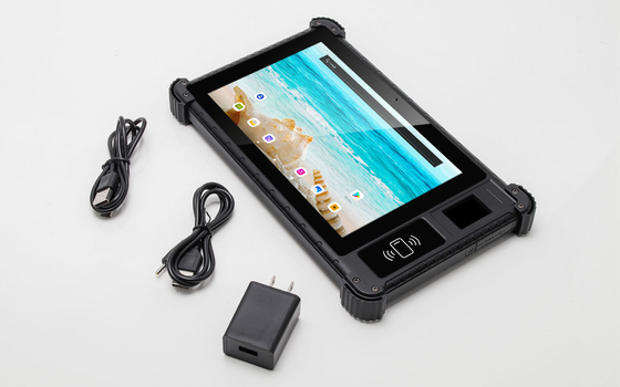 방수 IP65 쿼드 코어 2.0 2GB RAM 32GB ROM 울퉁불퉁한 태블릿 PC 지문 NFC
