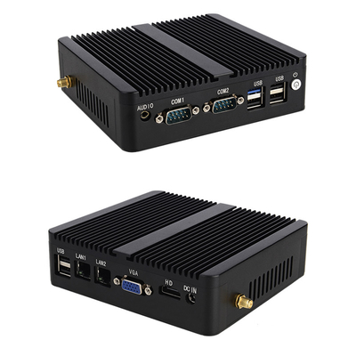 J4125 산업용 컴퓨터 Pc와 작은 사이즈 휴대용 이중화 랜 미니 pc